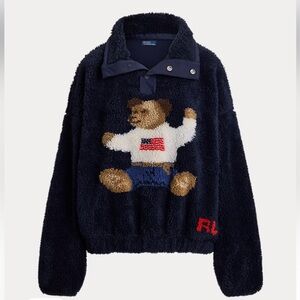 Polo Ralph Lauren Polo Bear High-Pile Fleece Mockneck